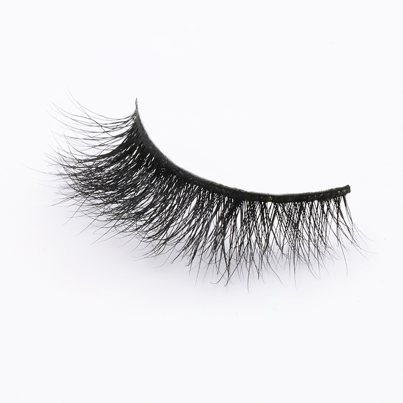 Best Selling 100% Real Mink Fur 3D Strip Lashes with Private Box Soft and Natural Eyelashes JN138